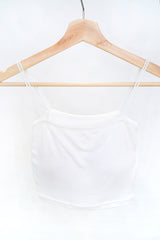 White square bra top in thin straps