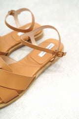 Brown woven sandals