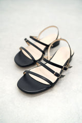 Black think straps sandals