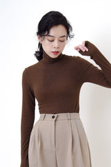 Choco brown pencil cut trousers