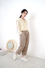 Ivory v neck knit vest in twist pattern