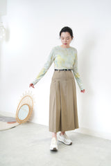 Green marble print top