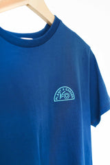 Blue tee w/ detail embroidery logo