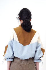 Patchwork windbreak in crop cut