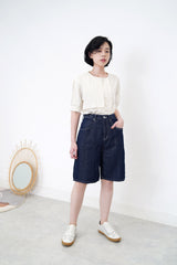 Ivory double layers shirt blouse