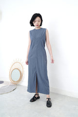 Steelblue one piece in twist open back