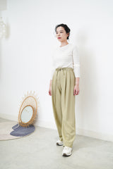 White checked pattern top 729WH
