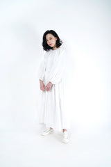 White cloud maxi dress