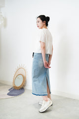White summer outer w/ floral embroidery