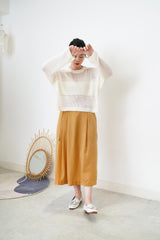White crochet sweater
