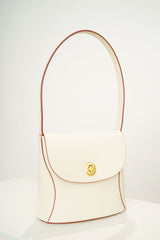 Outlined vintage style leather bag