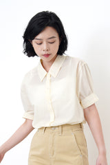Light yellow short sleeves shirt
