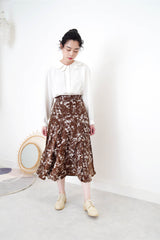 White premium shirt in layers peter pan collar