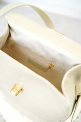 Ivory pu shoulder bag