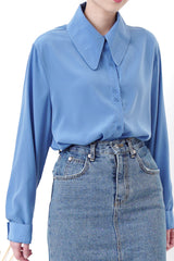 Cyan blue premium soft shirt