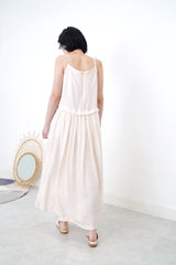 Soft pink backless loafer