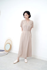 Soft pink backless loafer