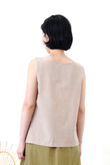 Choco vest w/ split hem