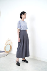 Navy stripes cotton top