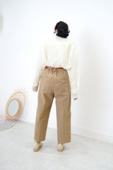 Ivory sheer texture shirt