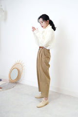 Ivory sheer texture shirt