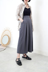 Grey skirt w/ side buckles