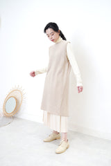 Ivory turtle neck cotton inner