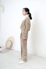 Ivory turtle neck cotton inner