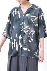 Grey oversized surfer shirt
