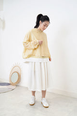 Spring yellow jacket in flare cut