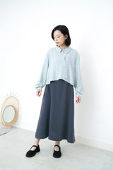 Charcoal cami dress in straps detail back