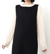 Cream sheer top in wavy texture