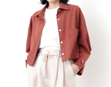 Indian red jacket in crop cut