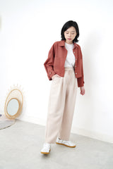 Indian red jacket in crop cut