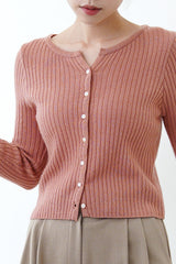 Pink thin cut cardigan