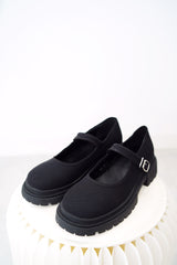 Black mary jane shoes