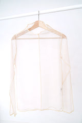 Ivory sheer organza inner top