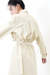 Light beige pockets one piece w/ wrap layering