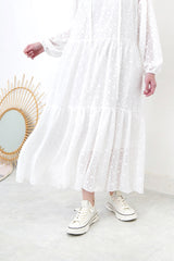 Off white leather sneakers