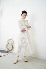 White twill one piece w/ waist string