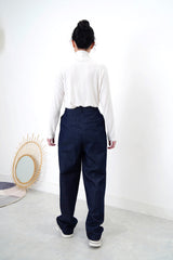 White turtle neck cotton inner
