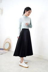 Duo tone stand collar inner in blue