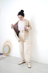 Ivory loafer w/ adjustable strap