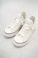 Off white leather sneakers