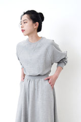 Grey sweater dress w/ pockets