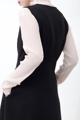 Nude stripe texture top