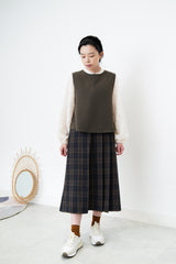 Ivory pattern sheer blouse