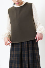 Ivory pattern sheer blouse