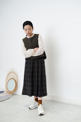 2 ways olive vest w/ open back