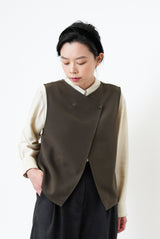 Pale green satin shirt